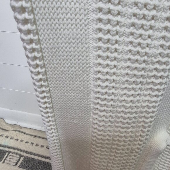 En Saison White Knit Midaxi Skirt Size M - Picture 9 of 11